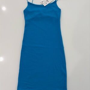 🌊 NWT Zara Mini Dress | Turquoise Blue | Size Medium | $32